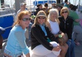 Holly, Desiree, Flo and Dawna on ferry to Caladesi