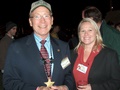 Peter Betzer with Desiree Woroner at evening dinner