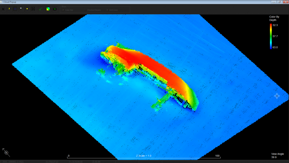 July 2016, Multibeam – South-West of the Florida Middle Grounds