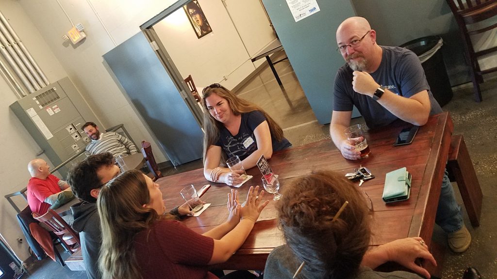 Oceanographers at the Tampa Bay Marine Science Networking Event