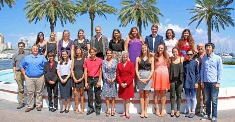 2018 USFCMS Fellowships and Awards Luncheon Recipients along with Dean Jacqueline Dixon