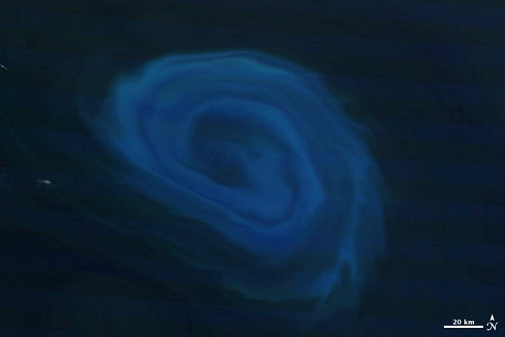 A deep-ocean eddy captured by NASA’s Terra satellite on December 26, 2011. This natural-colored image shows plankton blooming (light blue) and swirling in this open ocean storm. https://earthobservatory.nasa.gov/images/77120/the-eddy-and-the-plankton A deep-ocean eddy captured by NASA’s Terra satellite on December 26, 2011. This natural-colored image shows plankton blooming (light blue) and swirling in this open ocean storm. https://earthobservatory.nasa.gov/images/77120/the-eddy-and-the-plankton